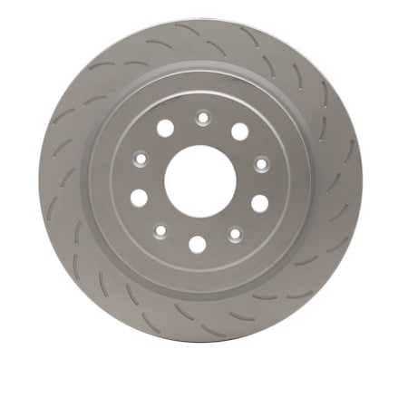 GEOSPEC Coated Rotor - Slotted,  Non-directional, Silver, Geospec Coated, Rear Right